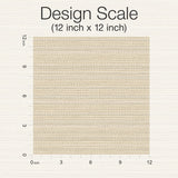 Tick Mark Texture Warm Wheat Peel & Stick Wallpaper with Geometric Woven Motif - York PSW1449RL