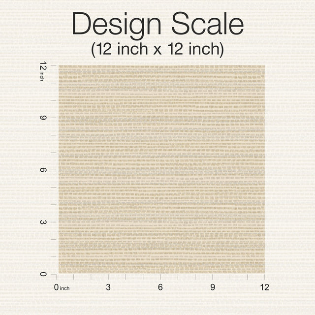 Tick Mark Texture Warm Wheat Peel & Stick Wallpaper with Geometric Woven Motif - York PSW1449RL