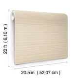 Tick Mark Texture Warm Wheat Peel & Stick Wallpaper with Geometric Woven Motif - York PSW1449RL