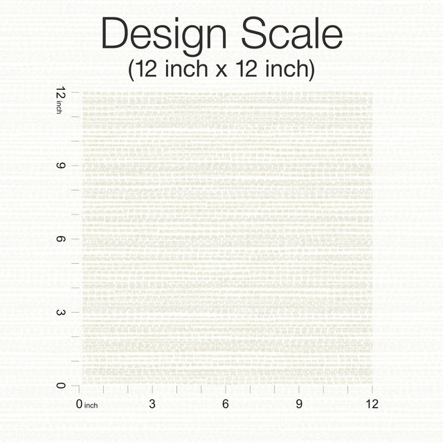 Tick Mark Texture Sand & Fog Peel & Stick Wallpaper with Geometric Woven Motif - York PSW1450RL