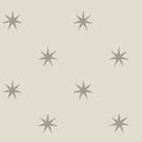 Star Splendor Wicker & Metallic Glint Peel & Stick Wallpaper with Bohemian Metallic Star Motif - York PSW1452RL
