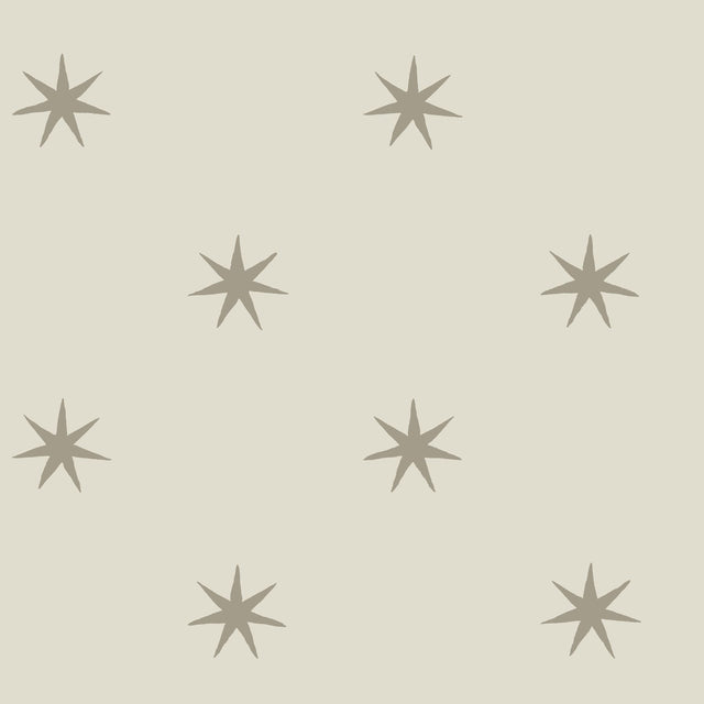 Star Splendor Wicker & Metallic Glint Peel & Stick Wallpaper with Bohemian Metallic Star Motif - York PSW1452RL
