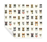 Cool Cats Multi White Peel & Stick Wallpaper with Novelty Cat Pattern - York PSW1463RL