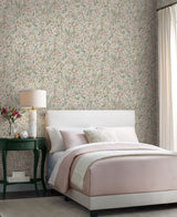 Lea Blush Peel & Stick Wallpaper with Botanical Floral Pattern - York PSW1466RL