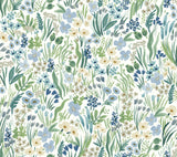 Lea Indigo Peel & Stick Wallpaper with Botanical Ivy/Vines Motif - York PSW1468RL