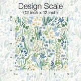 Lea Indigo Peel & Stick Wallpaper with Botanical Ivy/Vines Motif - York PSW1468RL