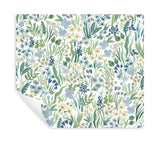 Lea Indigo Peel & Stick Wallpaper with Botanical Ivy/Vines Motif - York PSW1468RL