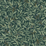 Willowberry Emerald Peel & Stick Wallpaper with Botanical Ivy Vines Pattern - York PSW1471RL