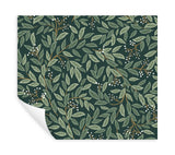 Willowberry Emerald Peel & Stick Wallpaper with Botanical Ivy Vines Pattern - York PSW1471RL