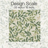 Willowberry Linen Peel & Stick Wallpaper with Botanical Vines Pattern - York PSW1473RL