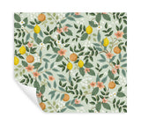 Citrus Grove Mint Peel & Stick Wallpaper with Botanical Citrus Motif - York PSW1480RL