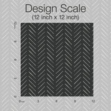 Pick Up Sticks Black Peel & Stick Non Woven Wallpaper with Bohemian Herringbone Stripe - York PSW1488RL