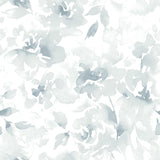 Renewed Floral Blue Peel & Stick Wallpaper with Watercolor Floral Pattern - Magnolia Home PSW1492RL
