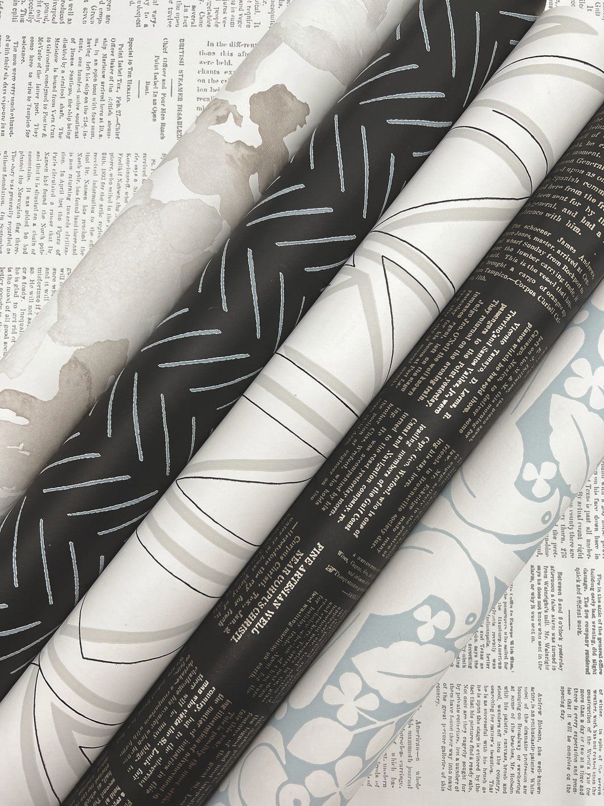Crafted Editorial Black & Gold Metallic Peel & Stick Wallpaper with Words & Letters Pattern - York PSW1496RL
