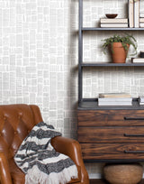 Crafted Editorial Charcoal Wallpaper with Words & Letters Matte Peel & Stick Non Woven Style - York PSW1497RL