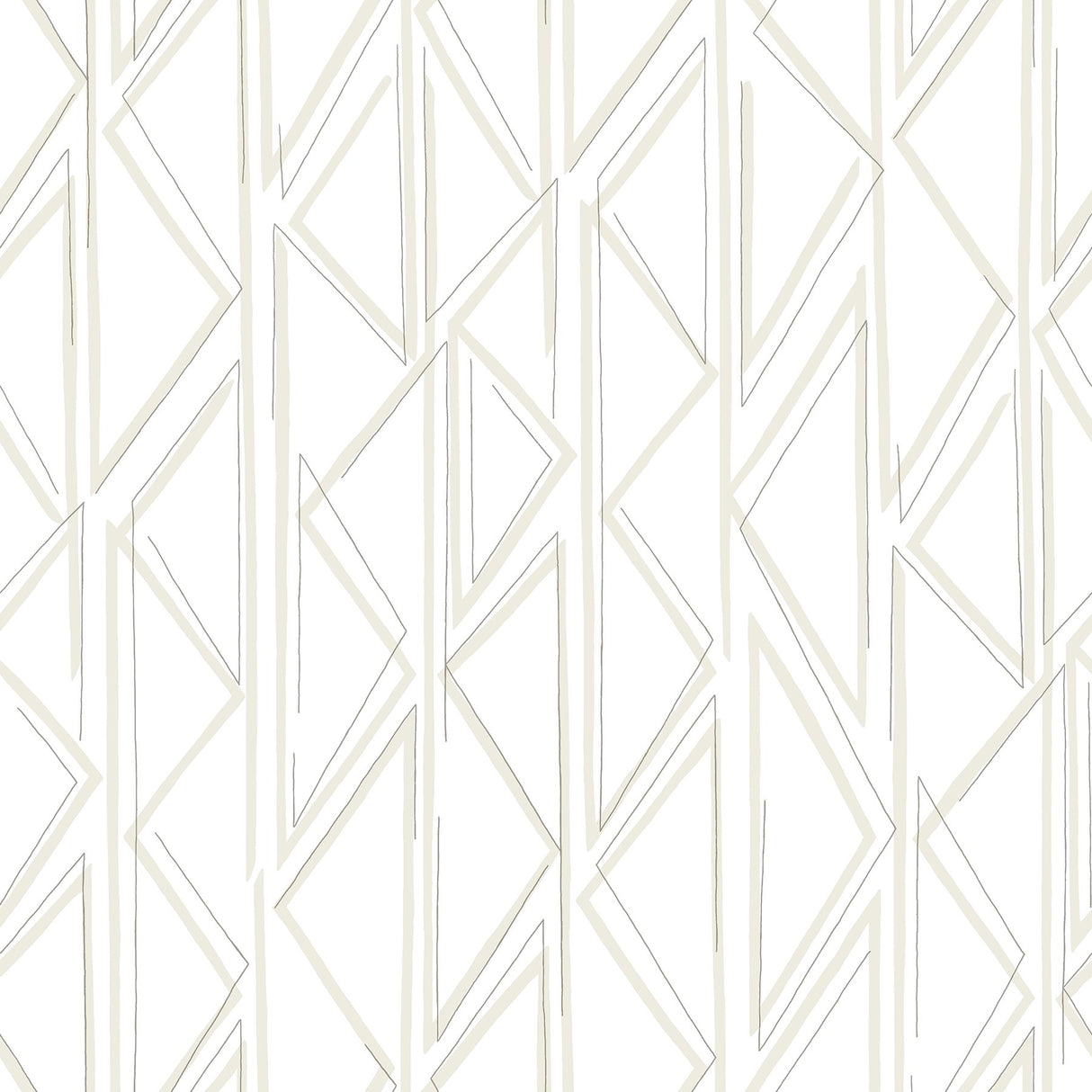Magnolia Home Sideways Sketch Beige Geometric Peel & Stick Wallpaper - York PSW1498RL