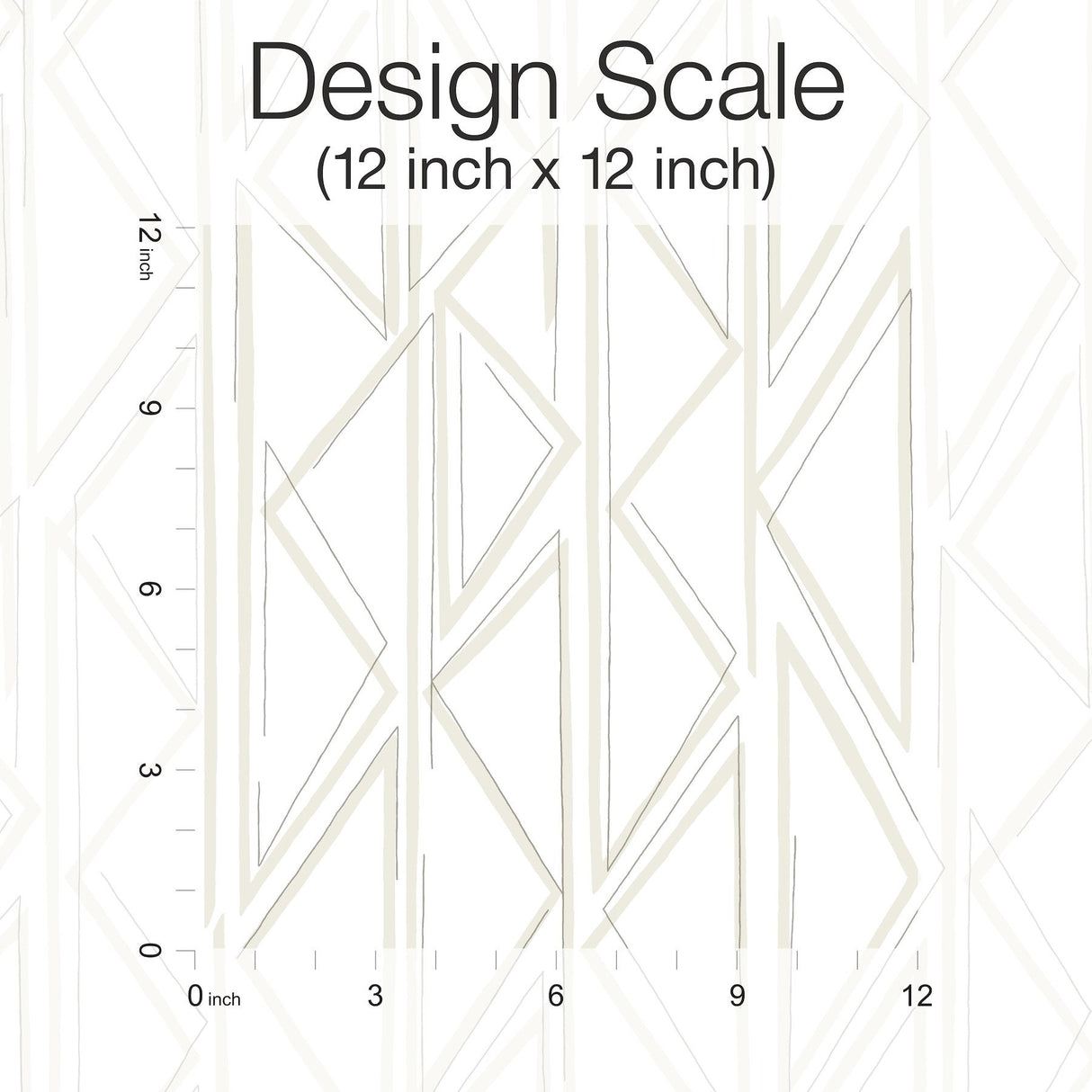Magnolia Home Sideways Sketch Beige Geometric Peel & Stick Wallpaper - York PSW1498RL