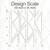 Sideways Sketch Grey Geometric Peel & Stick Wallpaper - York PSW1500RL
