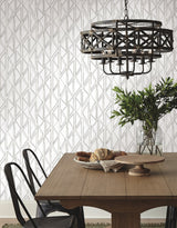 Sideways Sketch Grey Geometric Peel & Stick Wallpaper - York PSW1500RL