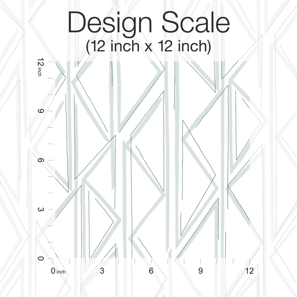 Sideways Sketch Blue Peel & Stick Wallpaper with Geometric Triangle Pattern - York PSW1501RL