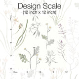Alpine Botanical Lavender Peel & Stick Wallpaper with Watercolor Botanical Motif - York PSW1521RL