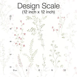 Wildflower Sprigs Multicolor Peel & Stick Wallpaper with Watercolor Botanical Pattern - York PSW1524RL