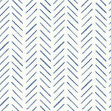 Painted Herringbone Navy Peel & Stick Wallpaper with Chevron & Houndstooth Pattern - York PSW1526RL