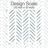 Painted Herringbone Navy Peel & Stick Wallpaper with Chevron & Houndstooth Pattern - York PSW1526RL