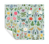 Curio Mint Peel & Stick Wallpaper with Whimsical Animals & Insects Motif - York PSW1540RL
