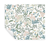 Sweetbrier Blush Peel & Stick Wallpaper with Whimsical Floral Pattern - York PSW1543RL