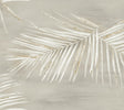 Endless Summer Taupe Peel & Stick Wallpaper by York Wallcoverings - PSW1555RL - Watercolor palm fronds with gold metallic accents on a warm taupe background