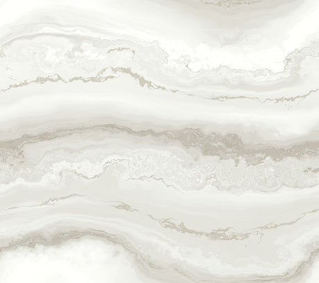 Shifting Sands Salt Grey Peel and Stick Wallpaper by York Wallcoverings Aviva Stanoff - PSW1558RL