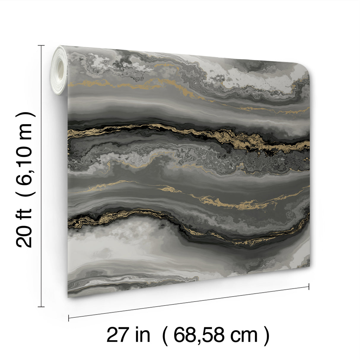 Shifting Sands Onyx by York Wallcoverings Peel & Stick Wallpaper – PSW1561RL