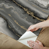Shifting Sands Onyx by York Wallcoverings Peel & Stick Wallpaper – PSW1561RL
