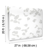 Inner Peace Salt Grey by Aviva Stanoff Peel & Stick Wallpaper – York Wallcoverings PSW1562RL