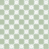 Stardust Green Checkerboard Peel & Stick Wallpaper with Bohemian Small Prints Pattern - York PSW1587RL