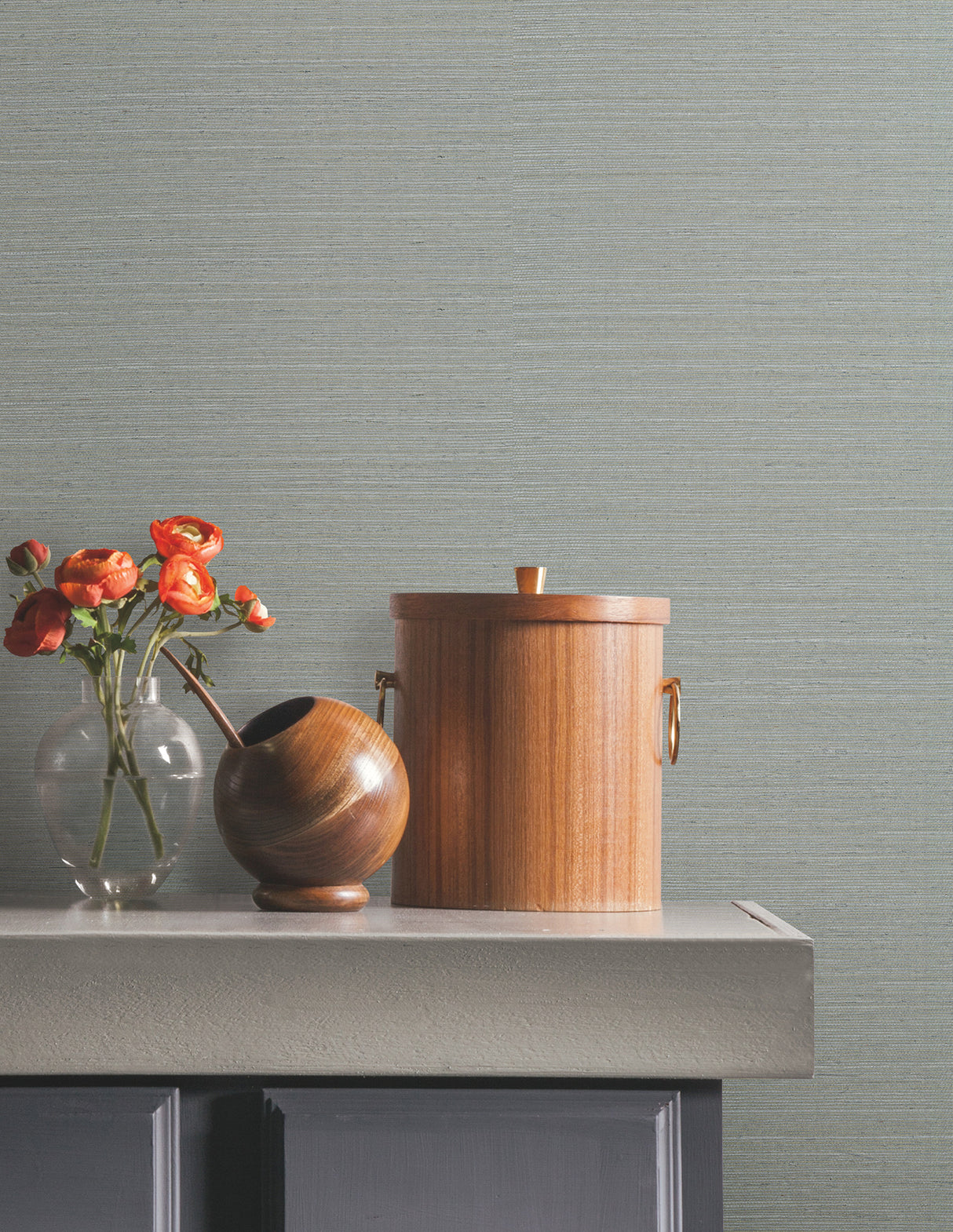 Natural Sisal Slate Peel and Stick Grasscloth Wallpaper, 36 in Wide x 18 ft Long, Covering About 54 Square Feet by York Wallcoverings - PSW1590RL