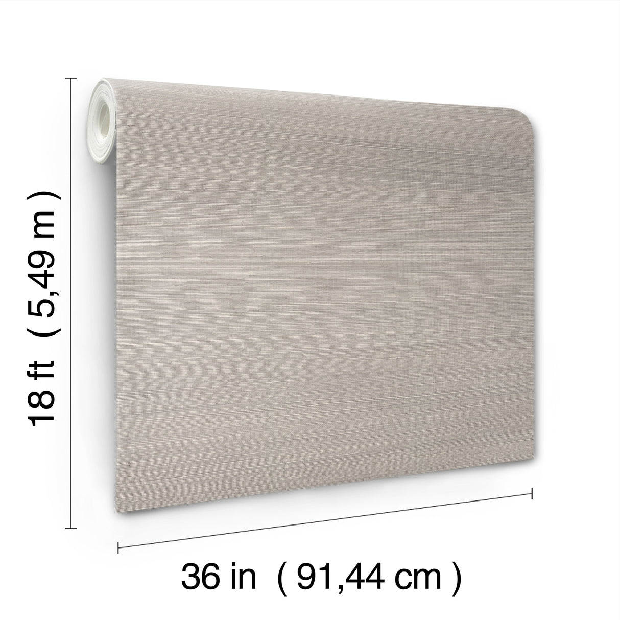 Natural Sisal Classic Grey Peel & Stick Grasscloth Wallpaper 36-in Wide by 18-ft Long, About 54 Sq Ft by York Wallcoverings - PSW1591RL