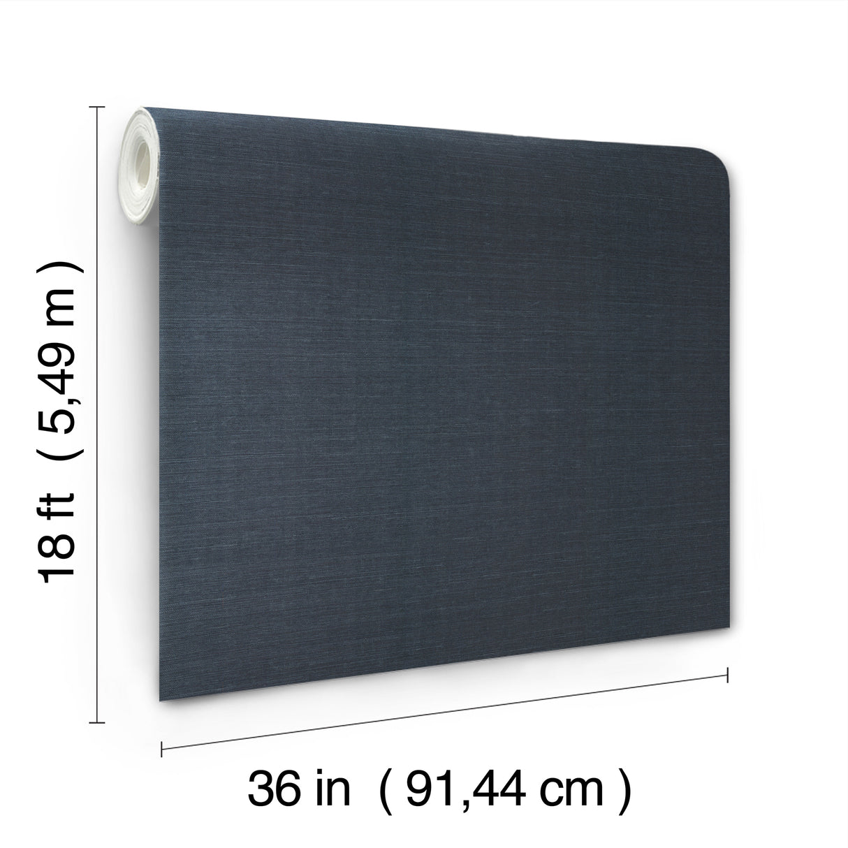 Natural Sisal Peel and Stick Grasscloth Wallpaper in Navy, 36-in by 18-ft, About 54 Square Feet by York Wallcoverings PSW1592RL