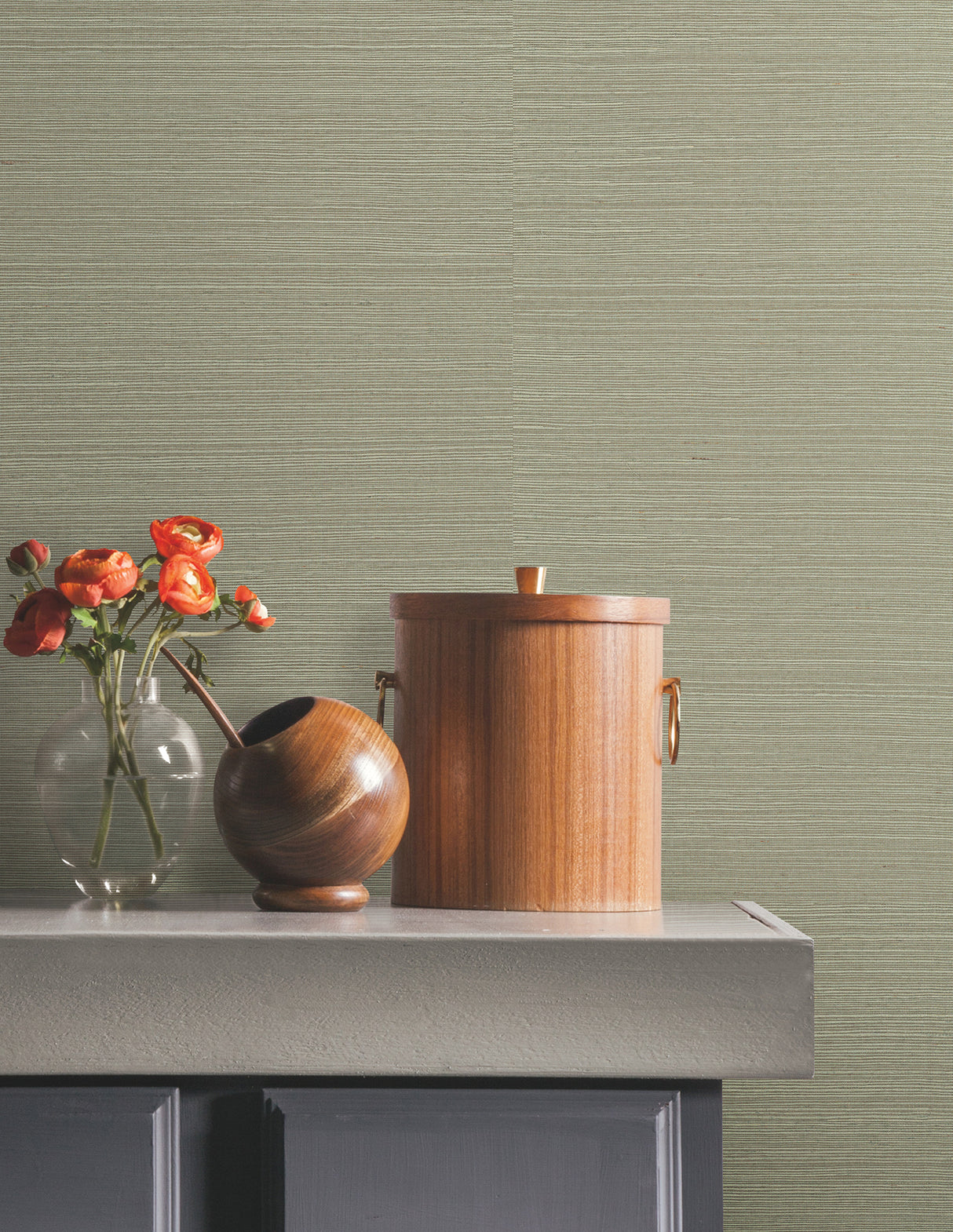 Natural Sisal Pine Peel and Stick Grasscloth Wallpaper, 36-in x 18-ft Long Roll, Covers About 54 Sq Ft by York Wallcoverings - PSW1594RL
