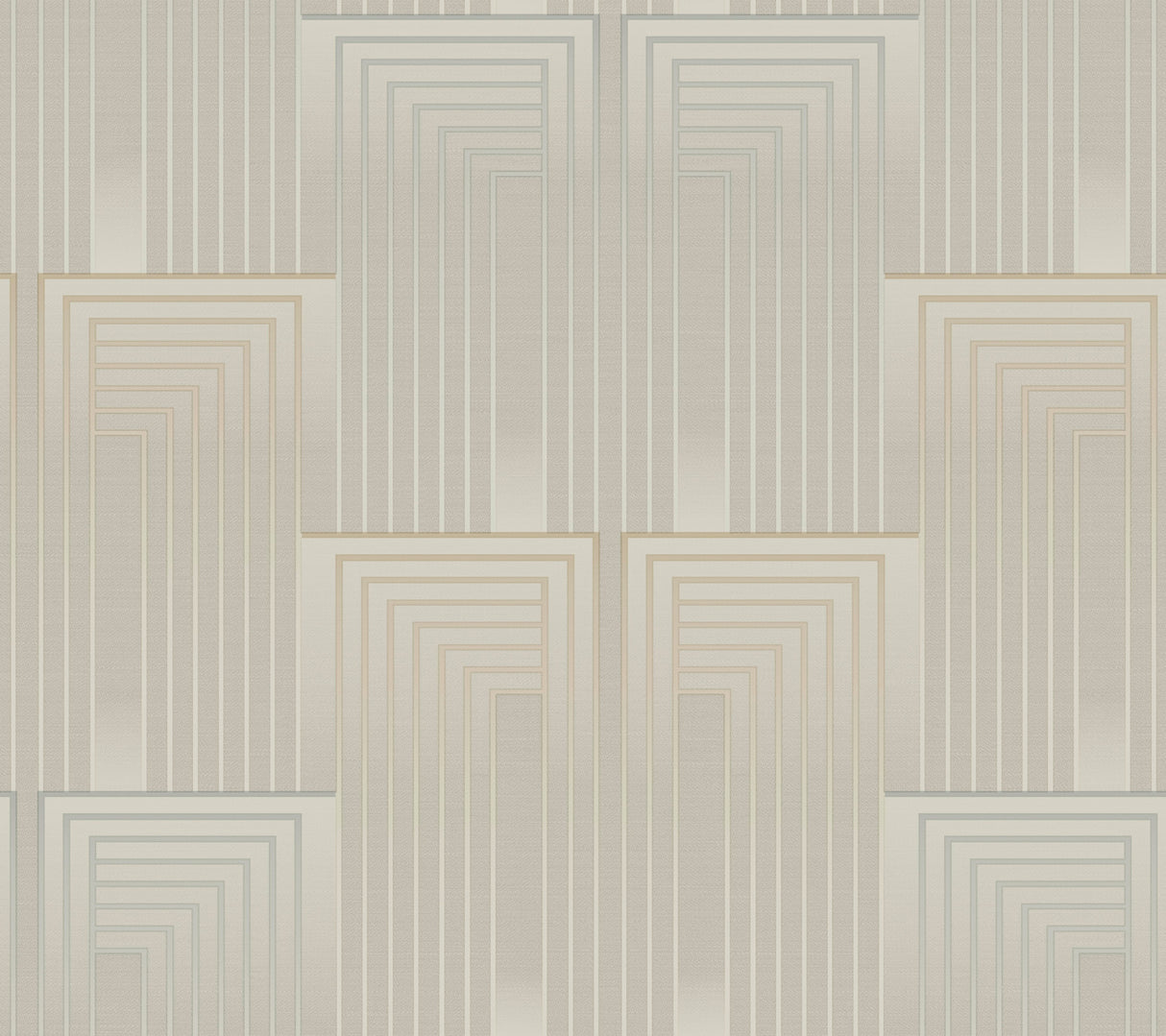 Vanishing Taupe & Pearl Peel & Stick Wallpaper by Candice Olson - PSW1606RL Art Deco Geometric Pattern