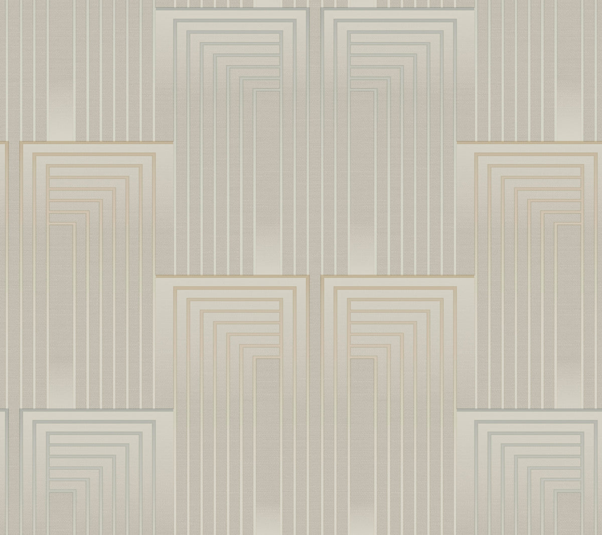 Vanishing Taupe & Pearl Peel & Stick Wallpaper by Candice Olson - PSW1606RL Art Deco Geometric Pattern