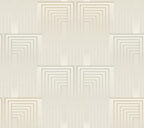 Vanishing Silver and Gold Peel and Stick Wallpaper by Candice Olson - PSW1608RL