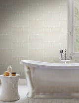 Vanishing Silver and Gold by Candice Olson Geometric Art Deco Peel and Stick Non Woven Wallpaper Simply Candice Collection - PSW1608RL