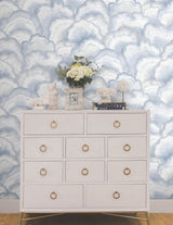 Abalone Fans Blue by Candice Olson Peel & Stick Wallpaper – York Designer Series PSW1616RL