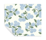 Hydrangea Blue & White by Rifle Paper Co. Peel & Stick Wallpaper – York Wallcoverings PSW1617RL