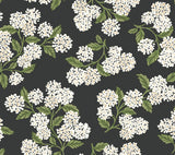 Hydrangea Black & White Peel & Stick Wallpaper by Rifle Paper Co., pattern PSW1618RL