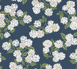 Rifle Paper Co. Hydrangea Navy & White Peel & Stick Wallpaper, PSW1619RL