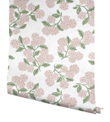 Hydrangea Pink & White by Rifle Paper Co. Peel & Stick Wallpaper – York Wallcoverings PSW1620RL