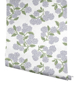 Hydrangea Lilac & White by Rifle Paper Co. Peel & Stick Wallpaper – York Wallcoverings PSW1621RL